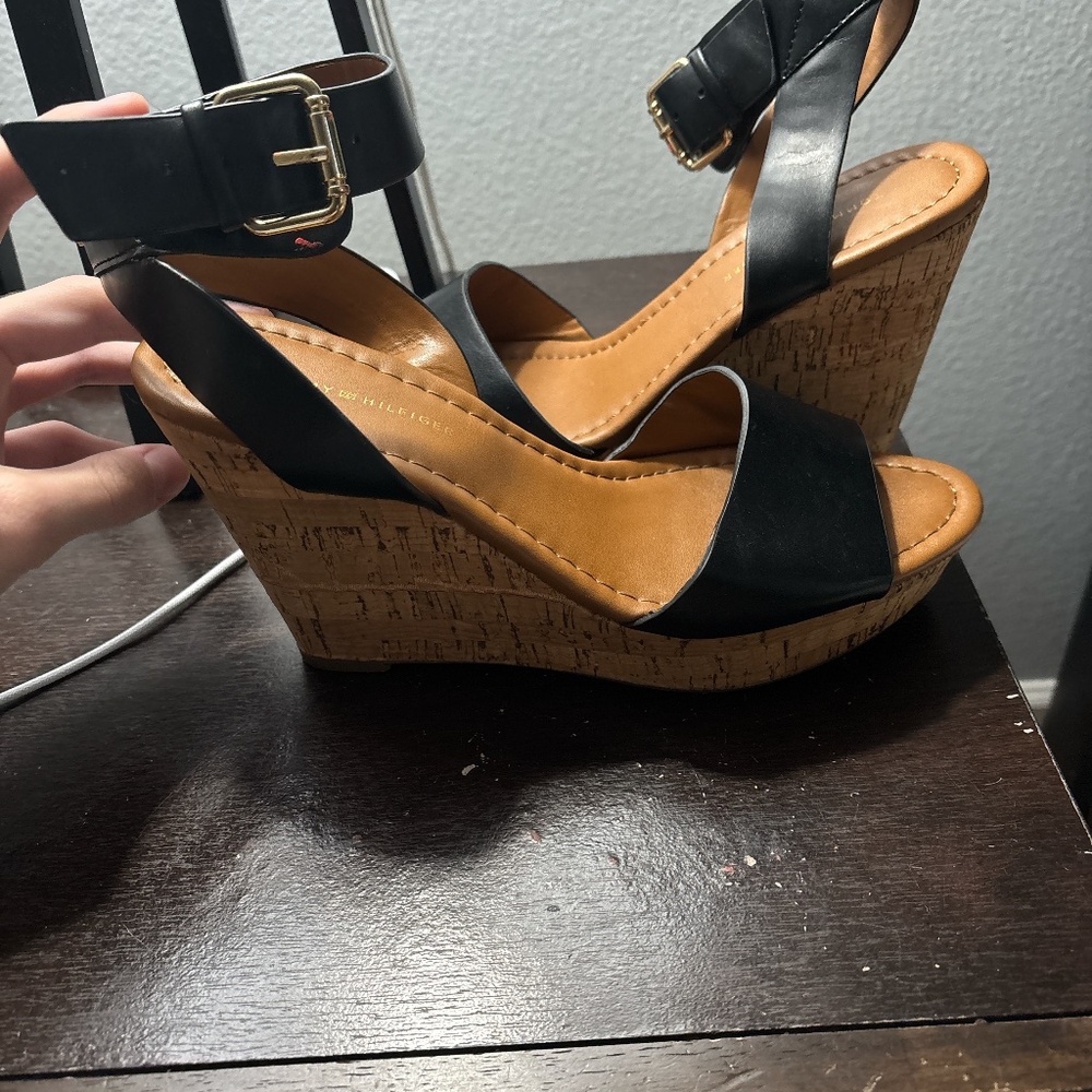 Tommy Hilfiger cork heels